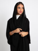 ⁦عباية فلوستايل أسود⁩ - الصورة ⁦4⁩