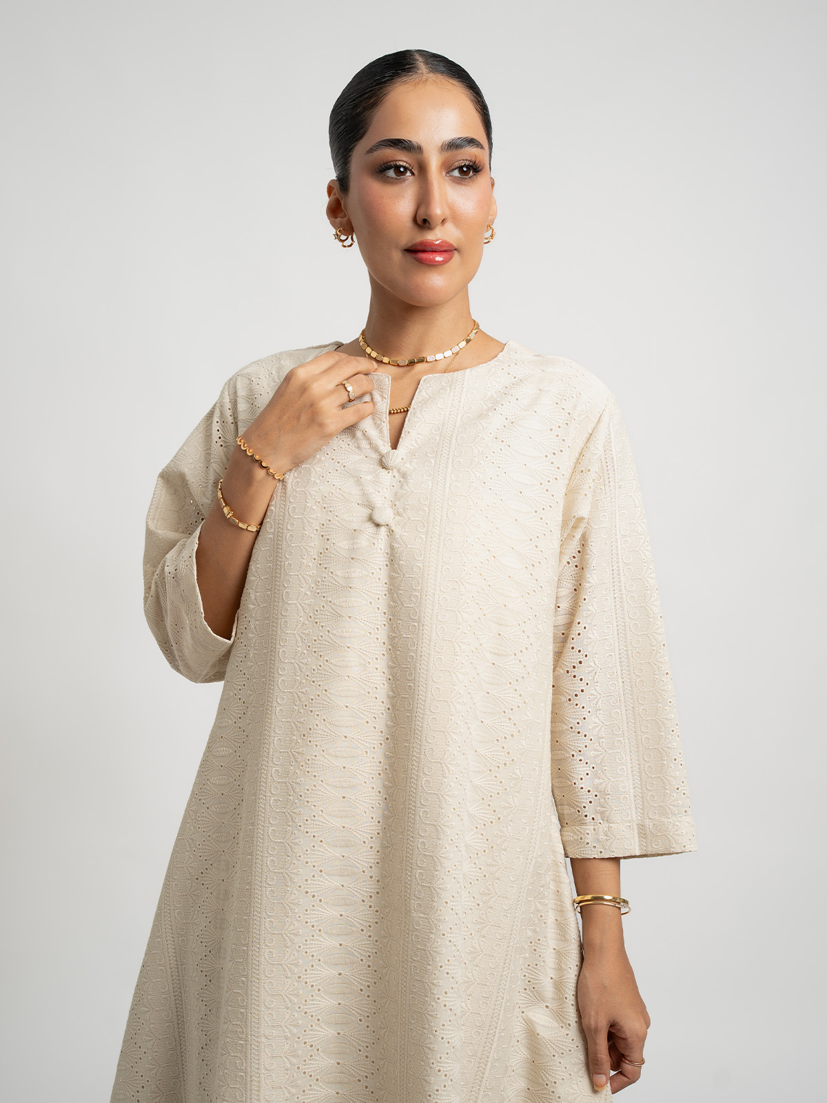 31702fw2601sacoof.jpg جلابية نص كلوش ركامة سكري - الصورة 1